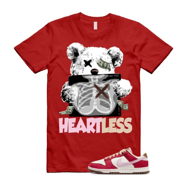 Dunk Bacon Low PRM Sport Red Sheen Sail Medium Brown White T Shirt Match HEART Jezsport.com