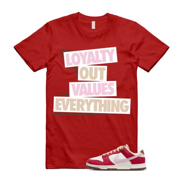 Dunk Bacon Low PRM Sport Red Sheen Sail Medium Brown White T Shirt Match LOVE Jezsport.com