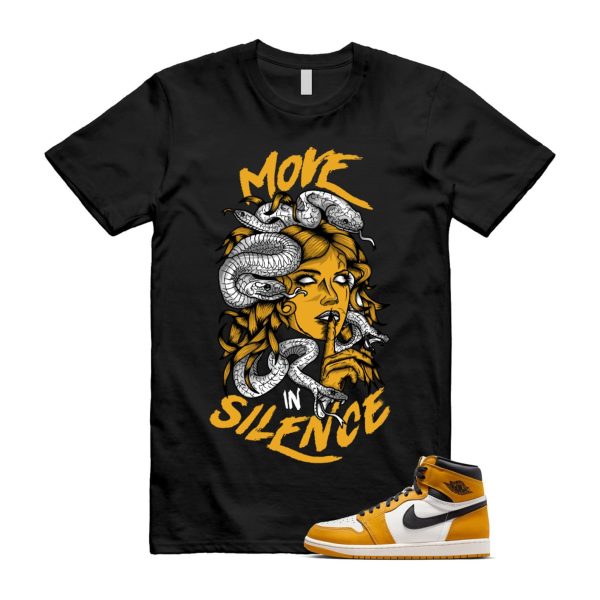 Ochre Yellow Black Sail White 1 Retro High OG T Shirt Match MIS Jezsport.com