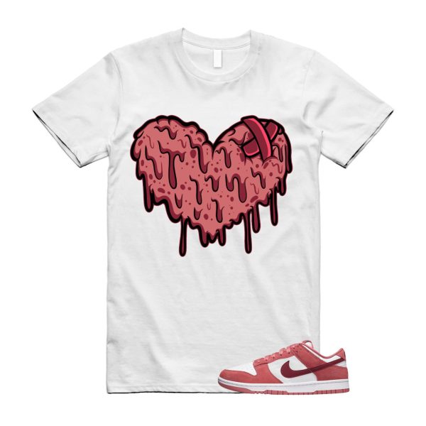 Dunk Valentine's Day Low Team Red Adobe Dragon White T Shirt Match DRHRT Jezsport.com