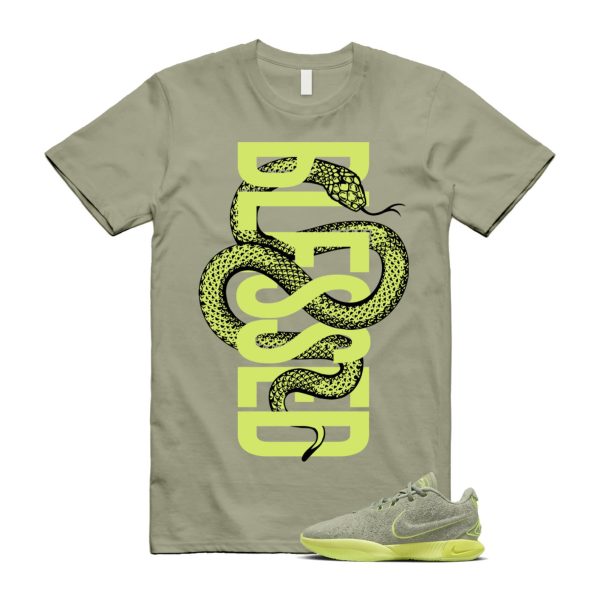 Algae 21 Lebron Oil Green Vapor Sanddrift Light Silver Metallic Pewter T Shirt Match SNAKEBLS ,FV2346-302 Jezsport.com