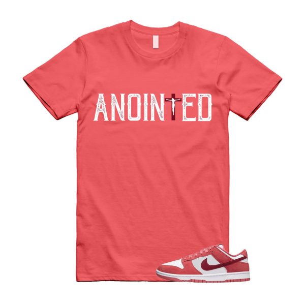 Dunk Valentine's Day Low Team Red Adobe Dragon White T Shirt Match ANOINTED Jezsport.com