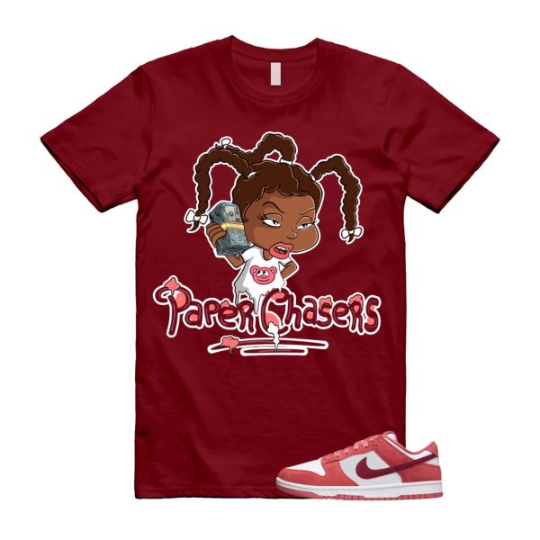 Dunk Valentine's Day Low Team Red Adobe Dragon White T Shirt Match PC Jezsport.com