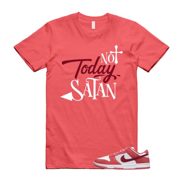 Dunk Valentine's Day Low Team Red Adobe Dragon White T Shirt Match SATAN Jezsport.com