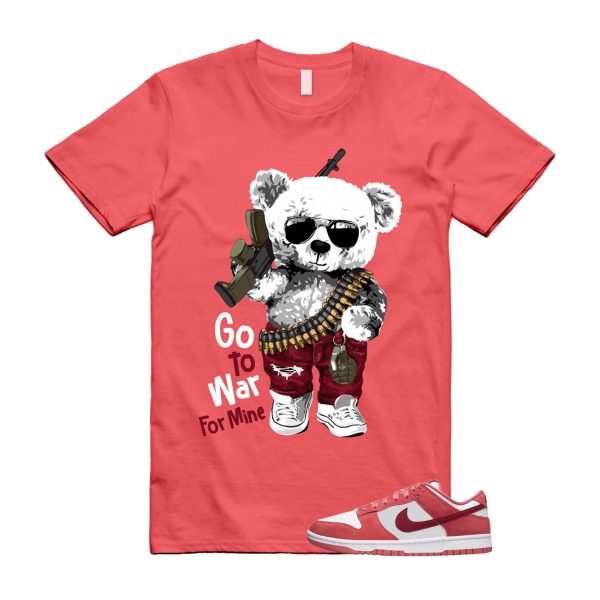 Dunk Valentine's Day Low Team Red Adobe Dragon White T Shirt Match WAR Jezsport.com