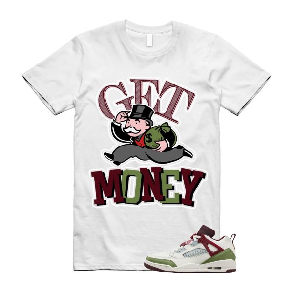 Spizike Chinese New Year Dragon Oil Green Dark Team Red Metallic Gold Grain Sail T Shirt Match GM Jezsport.com