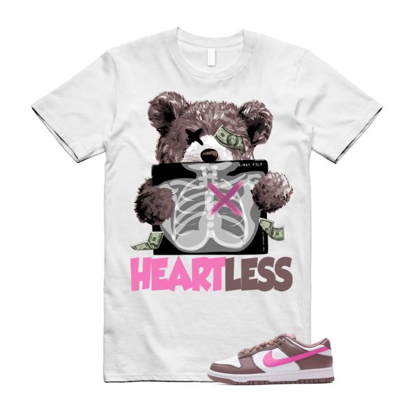 Dunk Smokey Mauve Playful Pink White Brown Low T Shirt Match HEART Jezsport.com