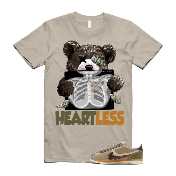 Cortez Voodoo Medium Olive White Light Khaki Earth Brown Tan T Shirt Match HEART Jezsport.com