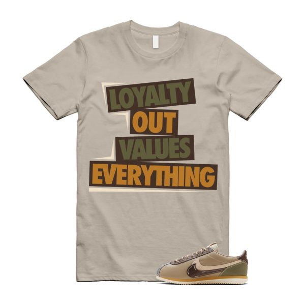 Cortez Voodoo Medium Olive White Light Khaki Earth Brown Tan T Shirt Match LOVE Jezsport.com