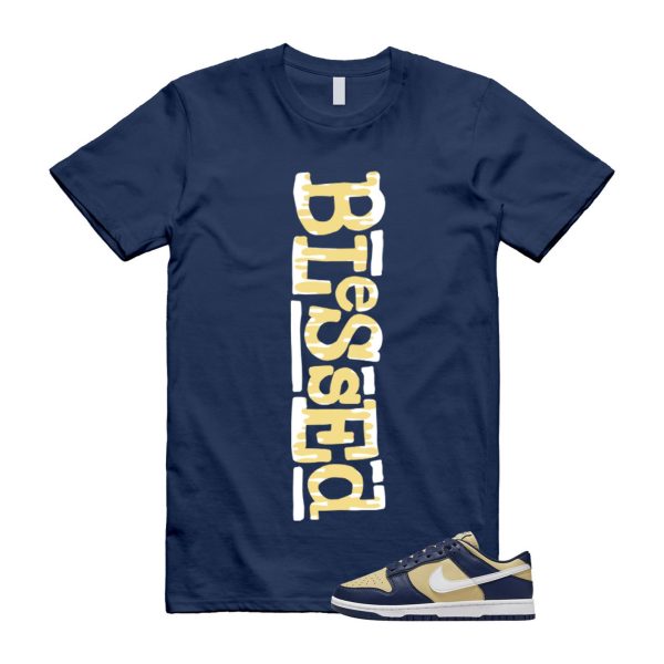 Dunk Midnight Navy Team Gold Next Nature Low White T Shirt Match B2 Jezsport.com