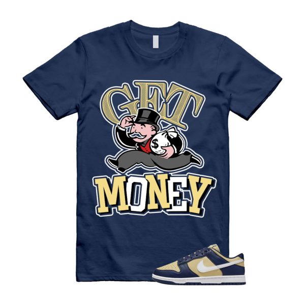 Dunk Midnight Navy Team Gold Next Nature Low White T Shirt Match GM Jezsport.com