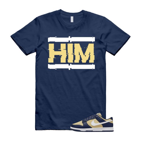 Dunk Midnight Navy Team Gold Next Nature Low White T Shirt Match HIM Jezsport.com