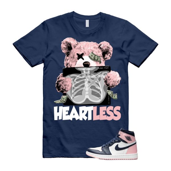 Atmosphere 1 Laser Pink White Obsidian Retro High OG Navy Blue T Shirt Match HEART Jezsport.com