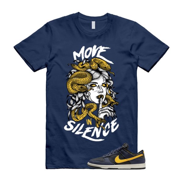 Dunk Vintage Michigan Midnight Navy Sail Black Tour Yellow Low T Shirt Match MIS Jezsport.com