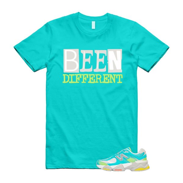 Cyan Burst 9060 Virtual Blue White Reflection Grey Guava Sunflower Yellow GS T Shirt Match BEEN Jezsport.com