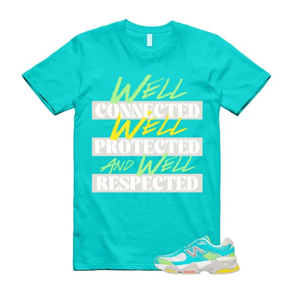 Cyan Burst 9060 Virtual Blue White Reflection Grey Guava Sunflower Yellow GS T Shirt Match WELL Jezsport.com