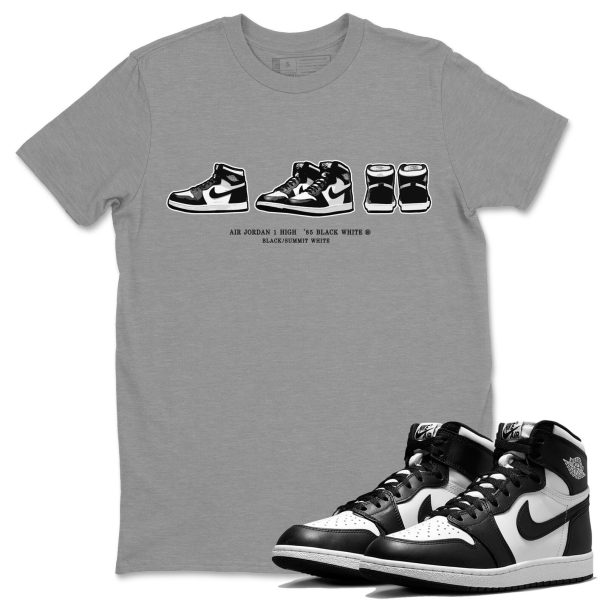 Sneaker Prelude Unisex Crew Neck Cotton Streetwear Brand 1s Black White Shirts To Match Sneakers Jezsport.com