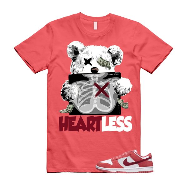 Dunk Valentine's Day Low Team Red Adobe Dragon White T Shirt Match HEART Jezsport.com