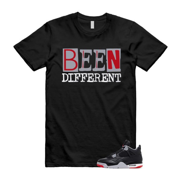 4 Bred Reimagined Black Cement Grey Varsity Red Summit White Retro T Shirt Match BEEN Jezsport.com