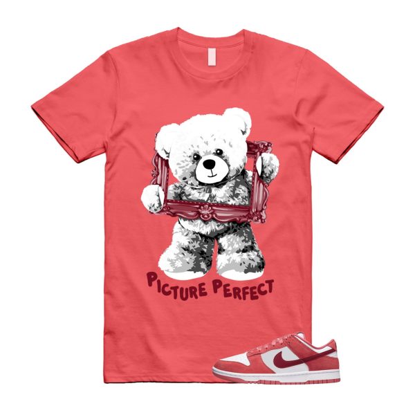 Dunk Valentine's Day Low Team Red Adobe Dragon White T Shirt Match PIC Jezsport.com