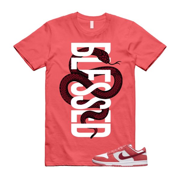 Dunk Valentine's Day Low Team Red Adobe Dragon White T Shirt Match SNAKEBLS Jezsport.com