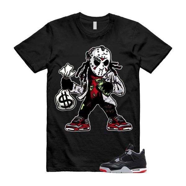 4 Bred Reimagined Black Cement Grey Varsity Red Summit White Retro T Shirt Match JASON Jezsport.com