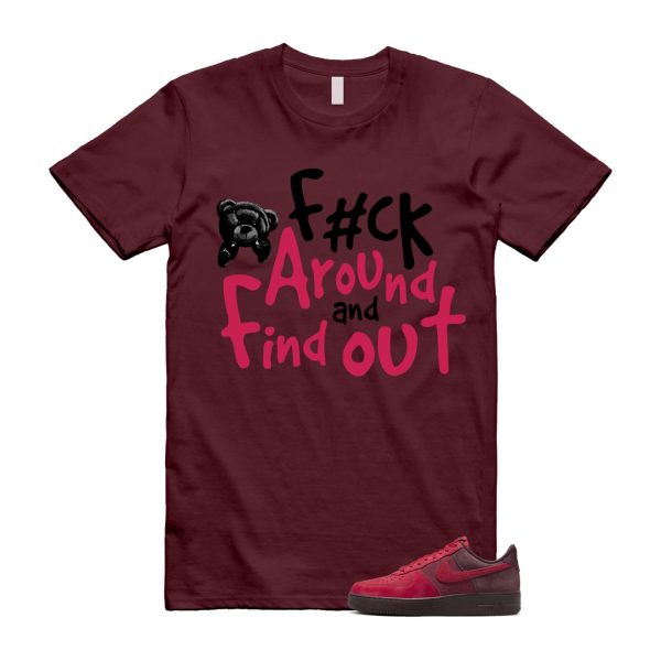 Air Force 1 Layers of Love University Red Burgundy Crush Gym Team Red Pacific Moss Low T Shirt Match FCK Jezsport.com