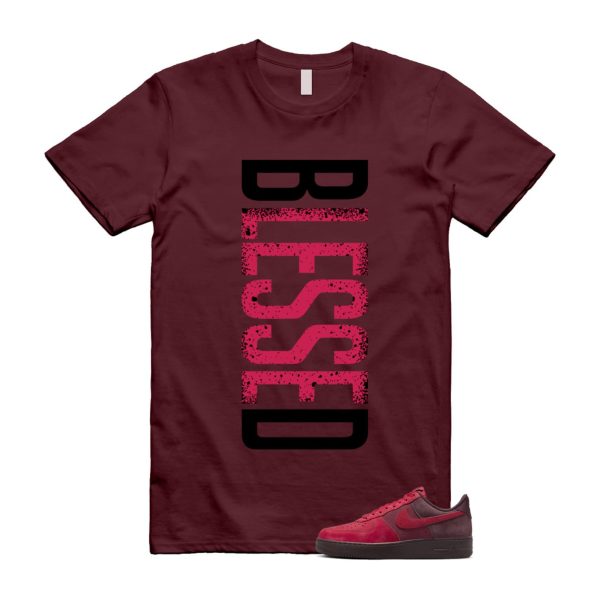 Air Force 1 Layers of Love University Red Burgundy Crush Gym Team Red Pacific Moss Low T Shirt Match VERTBLS Jezsport.com