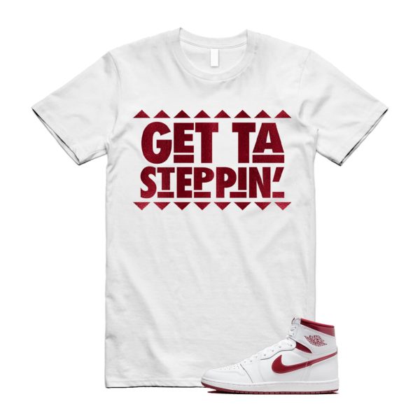 Metallic Burgundy 1 Team Red White Retro High 85 OG T Shirt Match GET Jezsport.com