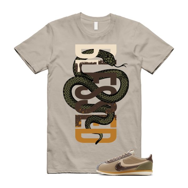 Cortez Voodoo Medium Olive White Light Khaki Earth Brown Tan T Shirt Match SNAKEBLS Jezsport.com