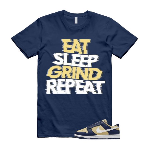 Dunk Midnight Navy Team Gold Next Nature Low White T Shirt Match ESGR Jezsport.com