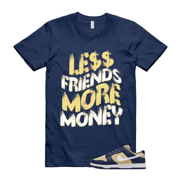 Dunk Midnight Navy Team Gold Next Nature Low White T Shirt Match LF Jezsport.com