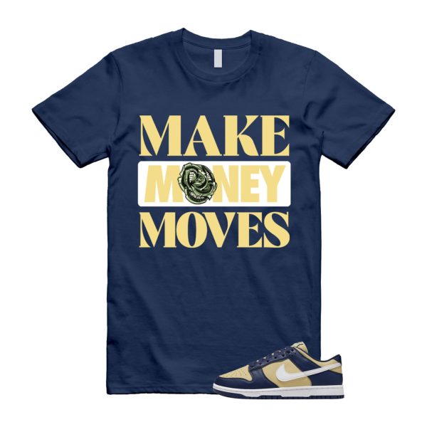 Dunk Midnight Navy Team Gold Next Nature Low White T Shirt Match MOVES Jezsport.com