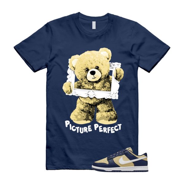 Dunk Midnight Navy Team Gold Next Nature Low White T Shirt Match PIC Jezsport.com