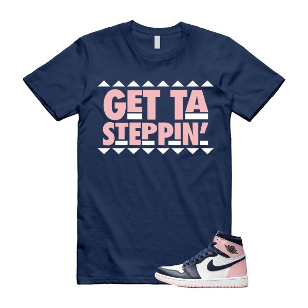 Atmosphere 1 Laser Pink White Obsidian Retro High OG Navy Blue T Shirt Match GET Jezsport.com