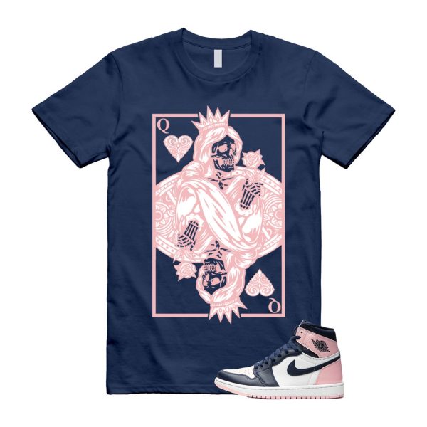 Atmosphere 1 Laser Pink White Obsidian Retro High OG Navy Blue T Shirt Match QC Jezsport.com