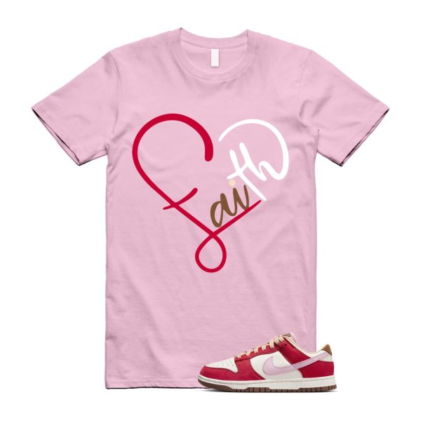 Dunk Bacon Low PRM Sport Red Sheen Sail Medium Brown White T Shirt Match FAITH Jezsport.com