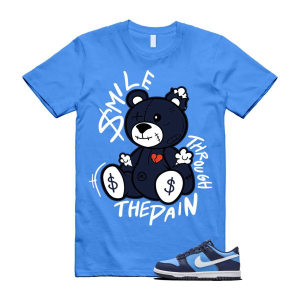 Dunk University Blue Midnight Navy White Big Kids Low T Shirt Match SM2 Jezsport.com