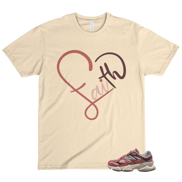 New Balance 9060 Cherry Blossom Mineral Red Truffle Rain Cloud T Shirt Match FAITH Jezsport.com