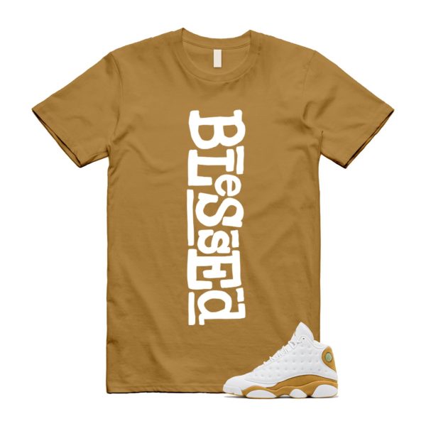 Wheat 13 AJ13 White T Shirt Match B2 Jezsport.com