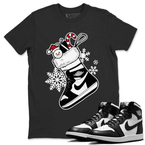 Sneaker Stocking Unisex Crew Neck Cotton Streetwear Brand 1s Black White Shirts To Match Sneakers Jezsport.com