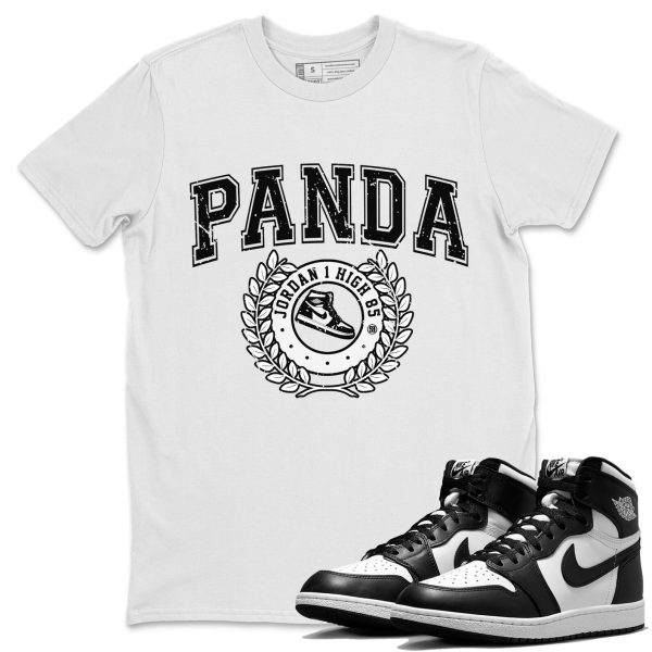 Sneaker Letter Unisex Crew Neck Cotton Streetwear Brand 1s Black White Shirts To Match Sneakers Jezsport.com