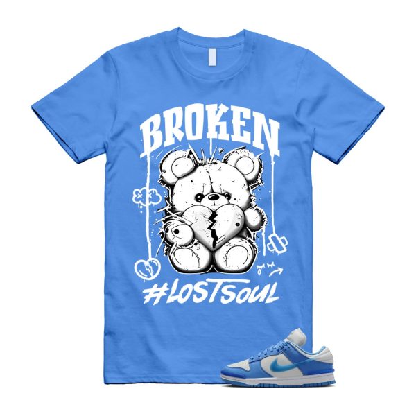 Dunk Twist University Blue UNC Photon Dust White Low T Shirt Match BRLS Jezsport.com