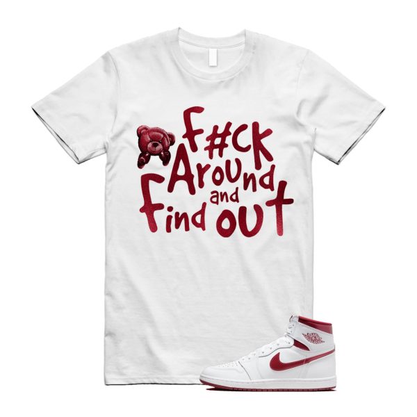 Metallic Burgundy 1 Team Red White Retro High 85 OG T Shirt Match FCK Jezsport.com