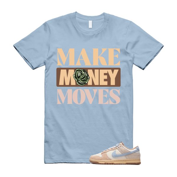 Dunk Sanddrift Light Armory Blue Low Coconut Milk Hemp Sesame Gum Medium Brown T Shirt Match MOVES Jezsport.com