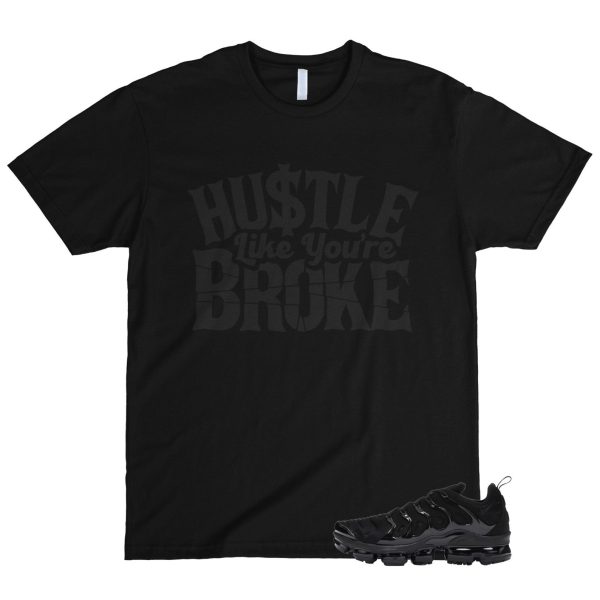 VaporMax Triple Black Air Plus Dark Grey T Shirt Match BROKE Jezsport.com