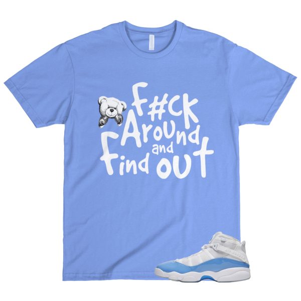 6 Rings UNC Valor Blue Ice White T Shirt Match FCK Jezsport.com