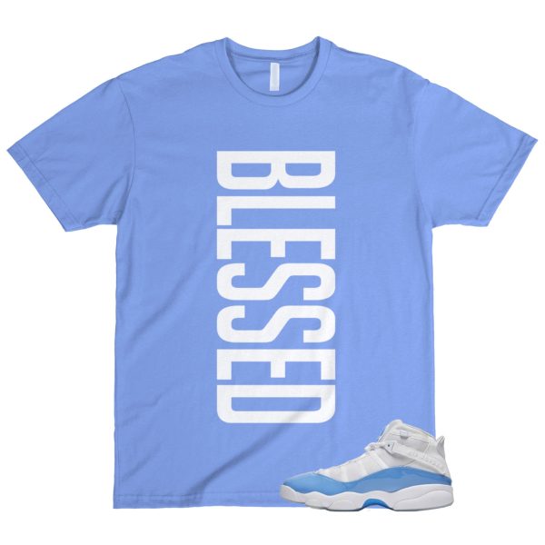 6 Rings UNC Valor Blue Ice White T Shirt Match VERTBLS Jezsport.com