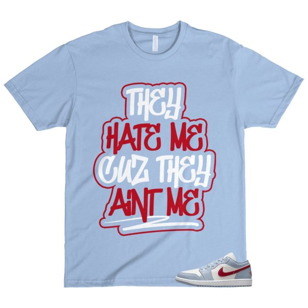 1 Blue Whisper Dune Red Grey White Sail Low T Shirt Match AINT ME Jezsport.com