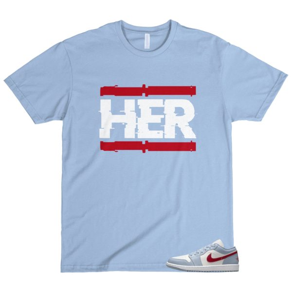 1 Blue Whisper Dune Red Grey White Sail Low T Shirt Match HER Jezsport.com